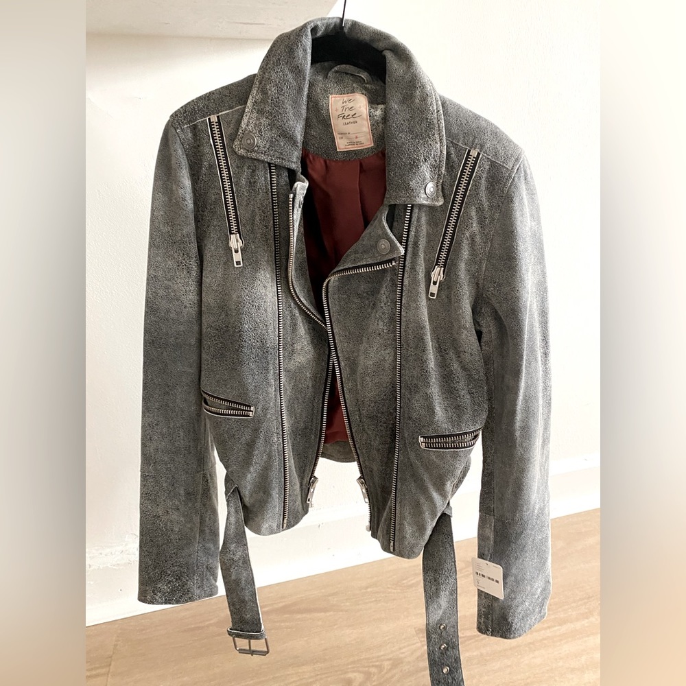 Free People 100% Leather Jacket